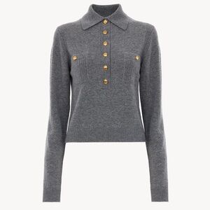 ✨ NEW CHLOE Embellished Wool And Cashmere-Blend Polo Sweater $1,790